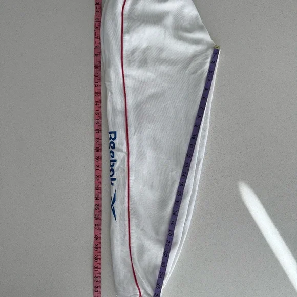 White Reebok Sweatpants Size XS/S - Picture 4 of 8